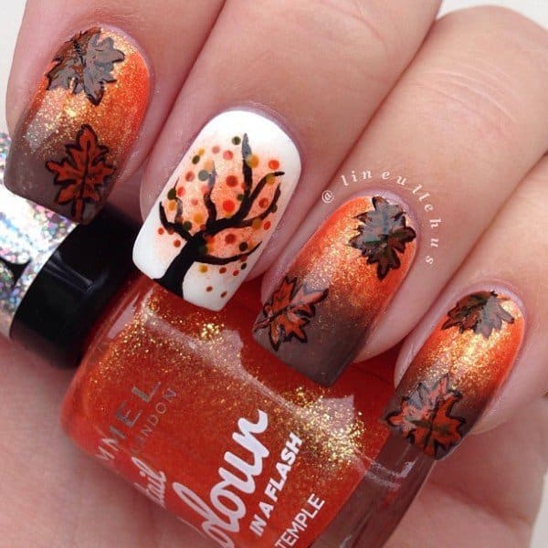 Love Or Leave This Fall Nail Art Heyit Scarlyrae