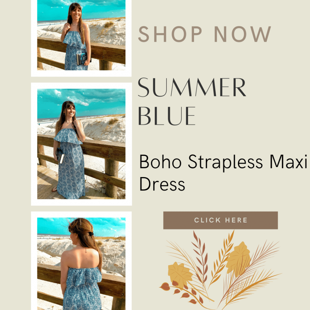 Boho Strapless Maxi