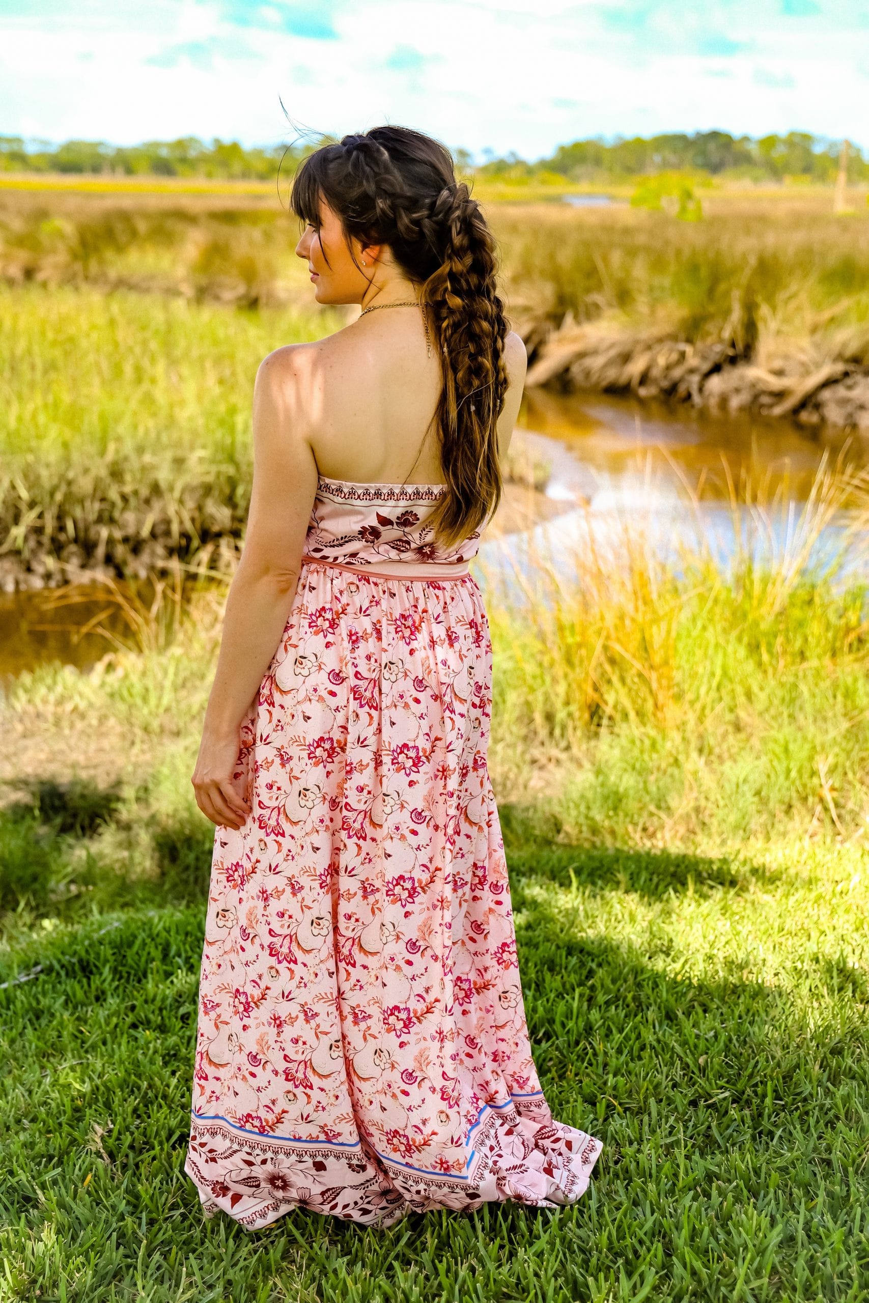 Floral Tube Maxi Dress